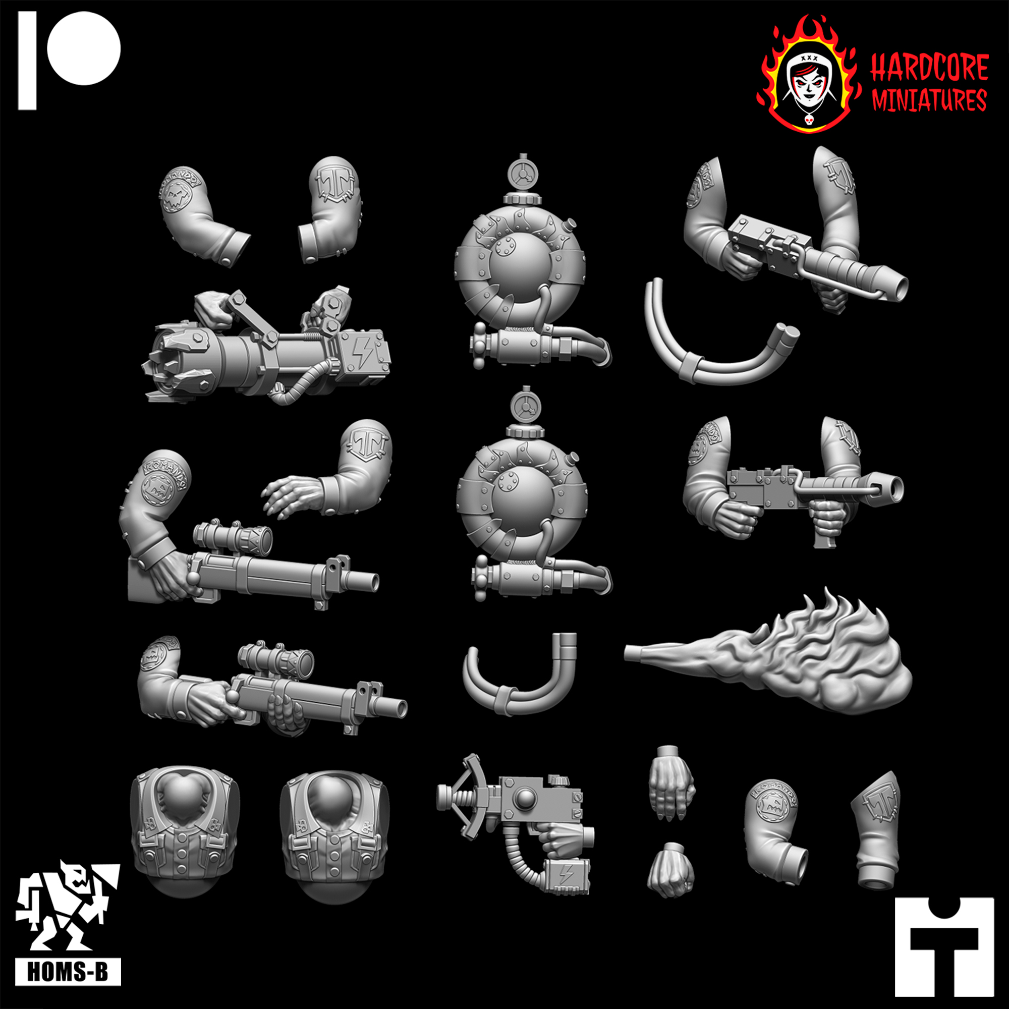 Kommando Orcs Special Weapons Long Sleeves Arms